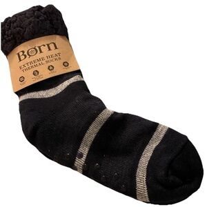 Born Extreme Heat Thermal Socks with Cushioning Blue/Black NWT Unisex OS